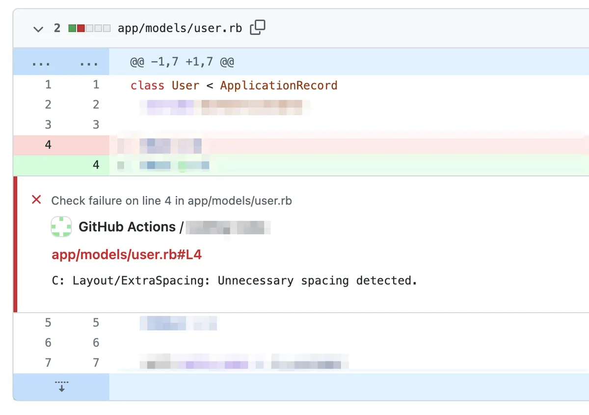 problem matchersによるアノテーション